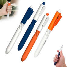 Water Gun Pen Set, 4 Pack Prank Squirt Pens, 2-in-1 Writable Spray Pens for Water Fight Games, Creative Fun