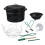 Granite Ware 9-teiliger Emailleware-Wasserbad-Einmachtopf mit Einmachset, Sieb und Gestell. Einmachzubehr-Starterkit. 1