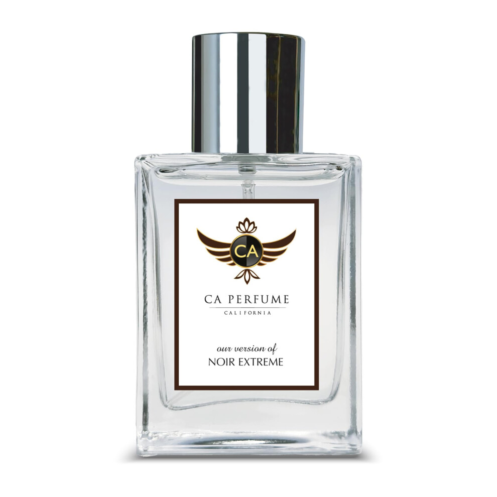 Ca Perfume Impression Of Noir Extreme For Men Amber Woody Fragrance Long Lasting Mens Cologne Eau De Parfum 1.7 Fl Oz 50Ml
