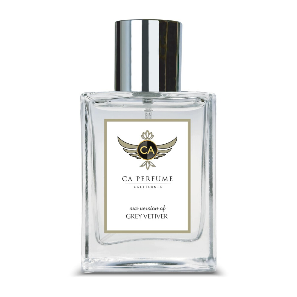 Ca Perfume Impression Of Grey Vetiver For Men Woody Spicy Fragrance Long Lasting Mens Cologne Eau De Parfum 1.7 Fl Oz 50Ml
