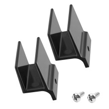 M6209 Doucheschuifdeur onderrail 1/2-inch kanaal geschikt voor 7/16-inch dikke glazen douchedeuren (zwart, 2 stuks)