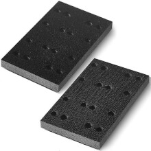 2 Stück weiche schwarze Schaumstoff-Schleifpads, Interface-Schleifpad, kompatibel mit RS400 LS130-Sc