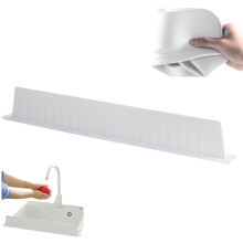 Sink Splash Guard Silicone 20.1 x 1.8 x 2.8 Inch Kitchen Water Barrier with Suction Yoke for Kitchen Bathroom Use