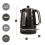 Hamilton Beach Hamilton Beach, Electric Kettle & Toaster Set, Diamond Collection, Black 6