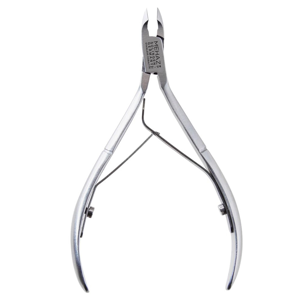 Mehaz Cobalt Stainless Steel Cuticle Trimmer Nail Cuticle Nipper 1/4 Jaw Cuticles Remover Clippers For Manicure & Pedicure Nail Tools