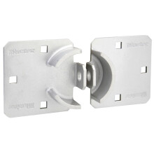 Master Lock Chrome Hasp Lock Heavy Duty verborgen beugelslot en Hasp massief stalen slot voor vrachtwagens, aanhangwagens of bestelwagens 9 inch bree