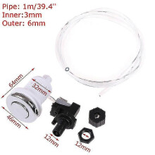 16a Push Air Button Switch Lebensmittel Abfall Entsorgung Badewanne Massage Stuhl Schalter