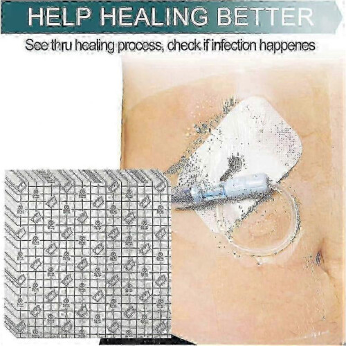 Dialysis catheter shower protector 20x20cm waterproof non stick central 10pcs 2