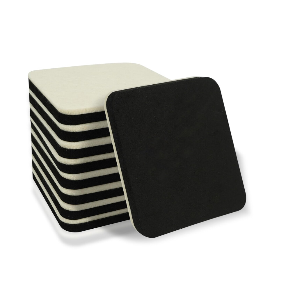 Furniture Sliders 8 Pcs 4 Inch Square Felt Furniture Slider Reusable Heavy Duty Furniture Sliders For Hardwood Floors And Other Hard Surfaces 715377863928