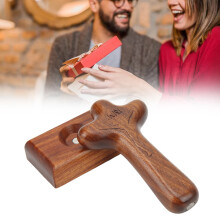 Handgefertigter australischer Rosenholz-Kreuz-Tabletop-Dekor, rustikal, robust