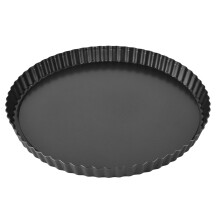Carbonstahl 11" Tarte Quiche Form Abnehmbarer Boden Antihaft Extra Tief