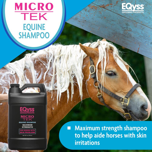 EQyss Micro-Tek Σαμπουάν Ανάπαυσης Κνησμού Ιπποειδών - Καταπραΰνει Ερεθισμένο Δέρμα (128oz) 1