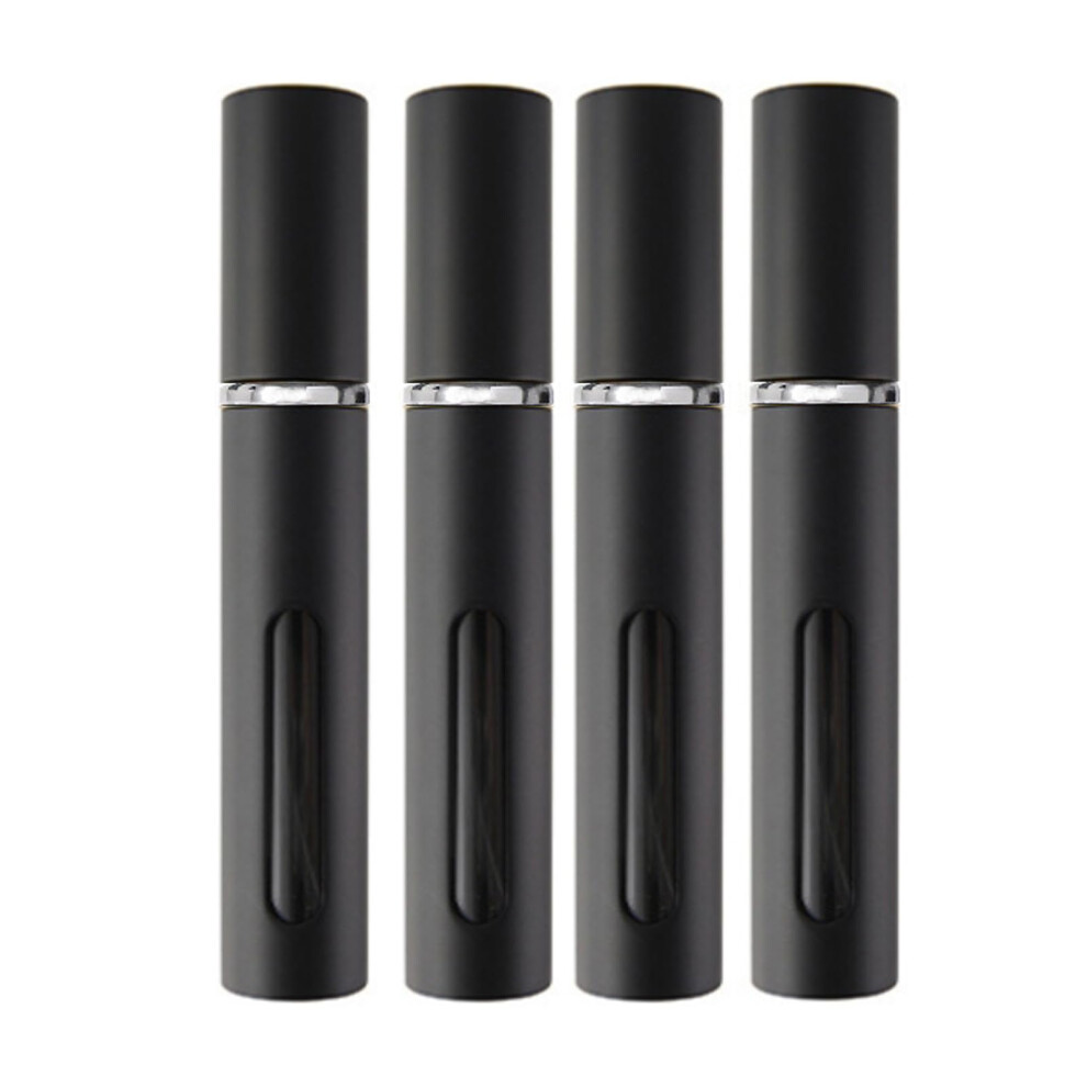 KEAIYYJ- Perfume Travel Refillable Spray Bottle Cologne Atomizer Mini Small Pocket Size Refill Dispenser Portable Sprayer Empty Container 5ml Black 4-image-OPC-PK2YVM5-NEW