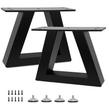 Y-CFHFC 6 Inch Trapezoid Metal Table Legs Heavy Duty Steel Furniture Legs for DIY Sofa Couch Bench Stool Coffee Table End Side Cabinet Feets (Set o