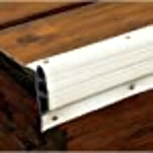 TAYLOR MADE PRODUKTER Medium Edge Gard Dock kantst?dfanger Hvid 3-1/2"""" x 1-1/2"""" x 10"" Coil Roll Heavy-Duty dobbeltst?bt profil beskytter b?de o