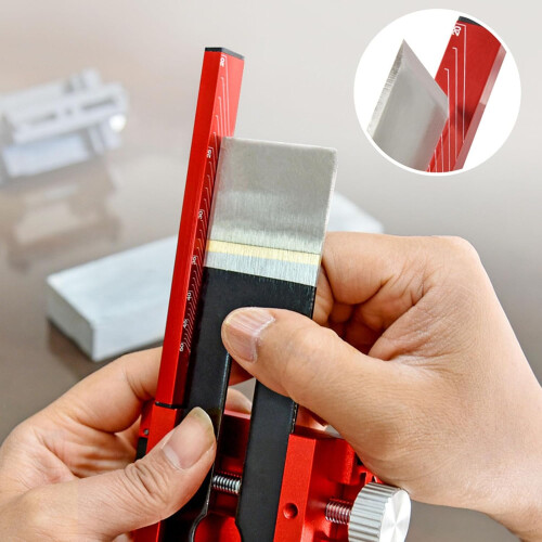 Precision Sharpener for Chisels and Plane Blades, Adjustable Angle Tool for Woodworking and Professional Sharpening 1