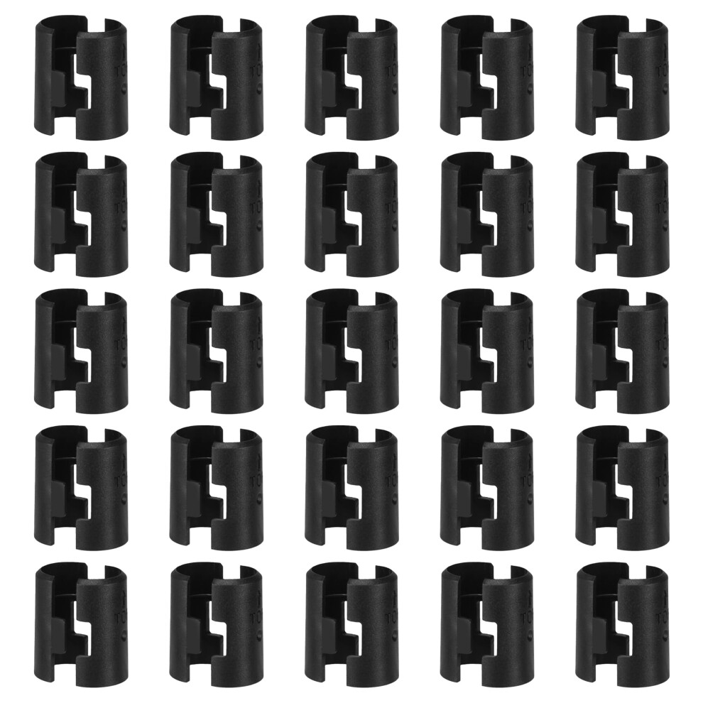 Figame Wire Shelf Clips 50 Pack Black Wire Shelf Locking Clips For 1 In. Post Shelves 25 Pair Wire Shelf Storage Rack Adjustable Shelf Replacement 762730257849