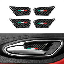 4PCS Vnitrn obloen krytu dver auta Samolepka z uhlkovch vlken se hod pro Alfa Romeo Giulia Stelvio Tonale 2016 2017 2018 2019 2020 2021 2022