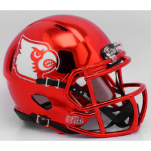 Riddell NCAA Louisville Cardinals Réplica de casco unisex Louisville Cardinals estilo mini velocidad cromado Casco alternativo Réplica estilo min
