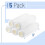 Bates Verfrollerhoezen, 9", 5-Pack, Wit, Hoezen voor Verfrollers 9 Inch 2