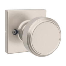 Kwikset Maven Bouton de porte factice, poigne simple face pour placards, portes doubles franaises et garde-manger, nickel satin, intrieur car