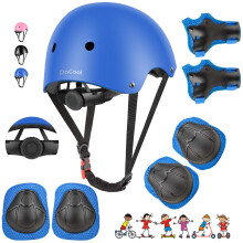 DaCool Kinder-Fahrradhelm, Skateboard-Knieschtzer Kleinkind-Helm, verstellbar, fr 38 Jahre alte Mdchen, Jungen, Kinder, Schutzausrstungsse