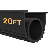 DGSL Garage Deurafdichtingen Onderste Rubber Weerstrip Kit Vervangstrip, Universele Weerbestendige Drempelafdichting Rubber 5/16 Inch
