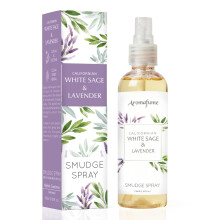 White Sage & Lavender Smudge Spray by Aromafume | 100ml/3.3 oz | Sage Spray for Cleansing Negative Energy & Protection | Non-Toxic | Room Spray for S
