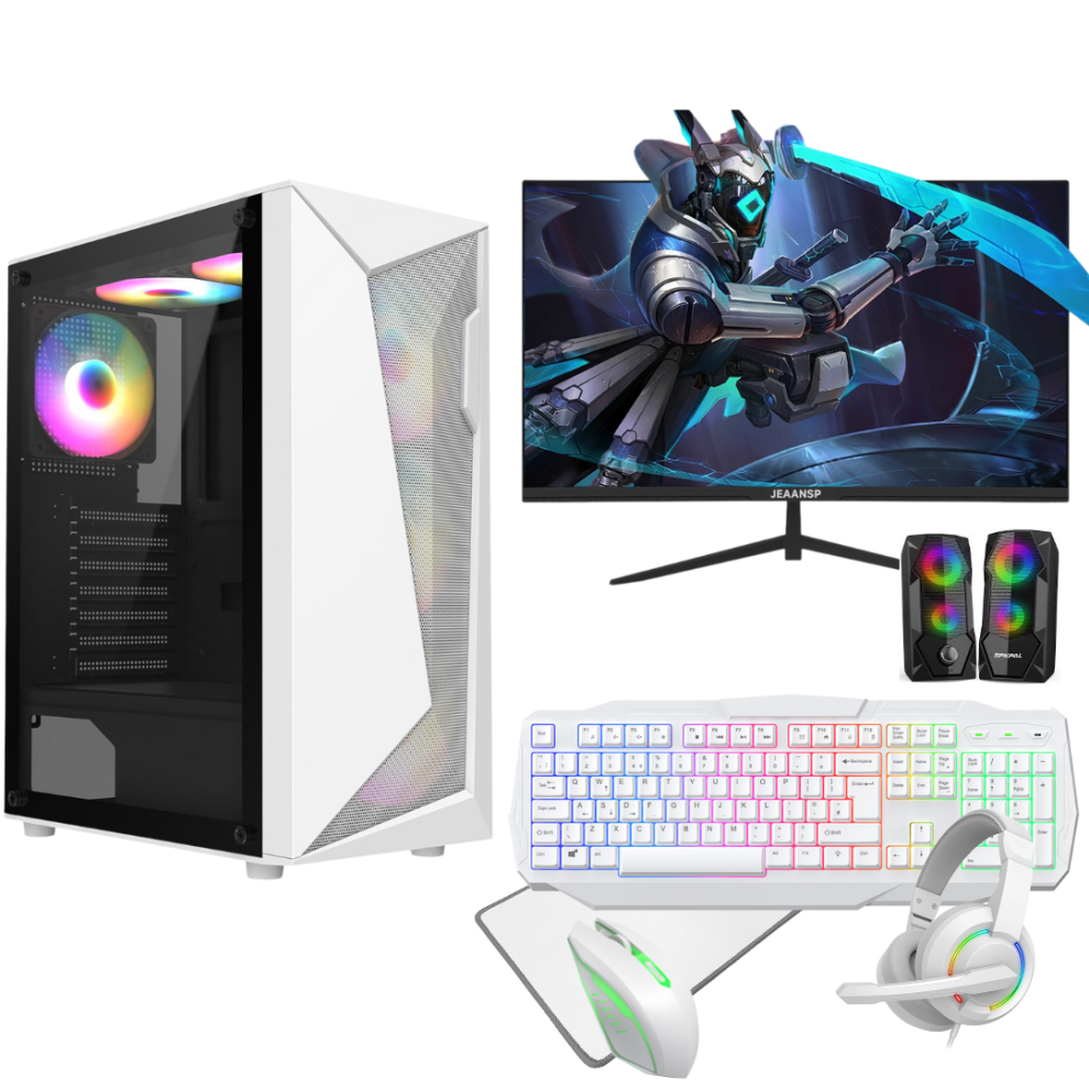 Gaming Pc Bundle - I5, 16Gb Ram 512Gb Ssd +1Tb Hdd Gtx1050, 22" M 782321628162