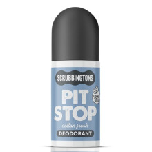 Scrubbingtons Pit Stop 98% Natural Deodorant Unisex, Cotton Fresh 75ml
