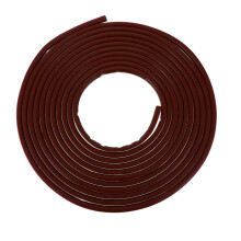 Door and Window Seal Strip, Weatherproof Silicone Rubber Tape, Brown Adhesive Insulation for Windows and Doors
