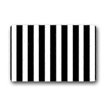 Schwarz-weiß gestreifte Fußmatte, Fußmatten, Teppiche, für drinnen und draußen, 40 x 60 cm – CDSX