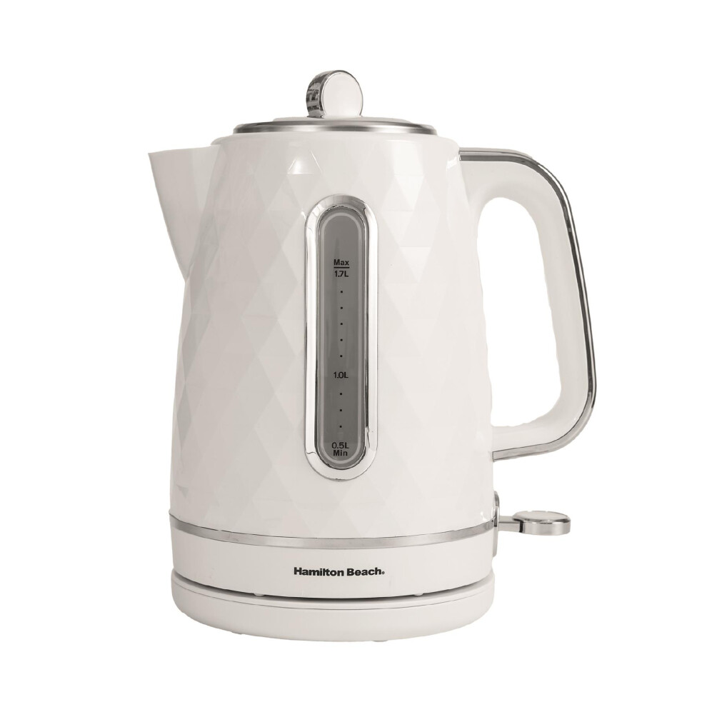 Hamilton Beach Diamond Electric Kettle, 1.7L, Hbk8359w White