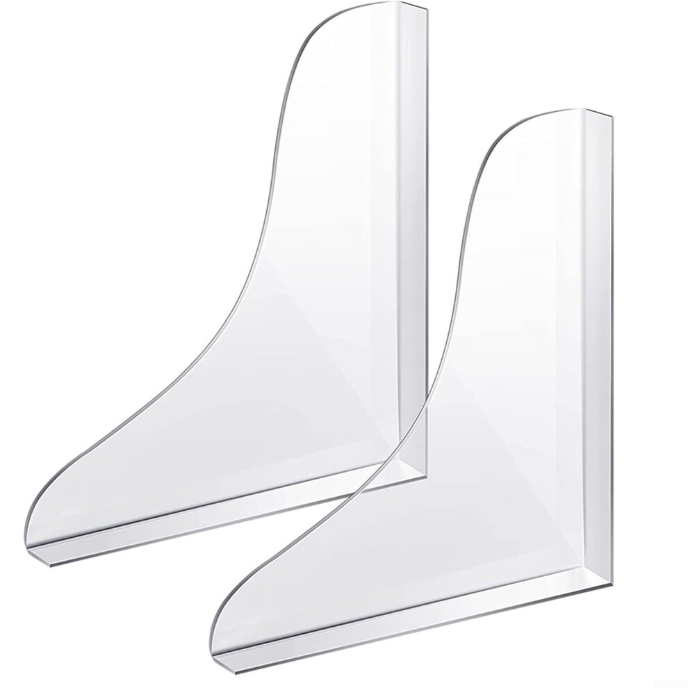 Shower Splash Guards Waterproof Bathtub Protectors Set Of 2 Transparent Silicone Acrylic Corner Shields 6482260104485