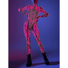 Neon Kostüm, UV-Licht Set Kostüm, Festival Kostüm, UV-Licht Set Kostüm, Rave Dancer Kostüm, Psychede