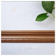 3D Skirting Board Sticker Peel and Stick Self-Adhesive Wall Strip 2.30m Length 8cm Width for Ceiling Wall Borders Brass Messing