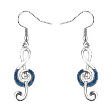 Exquisite Musiknoten-Ohrringe mit Violinschlüssel-Schmuck für Frauen-si xi
