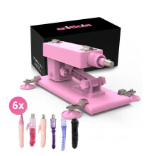 Maschine zum Geschlechtsverkehr - Love Sex Maschine - 6 Dildos - Geschwindigkeit bis zu 440 Schlägen/Min - Verstellbarer Winkel 0-120 - Unisex