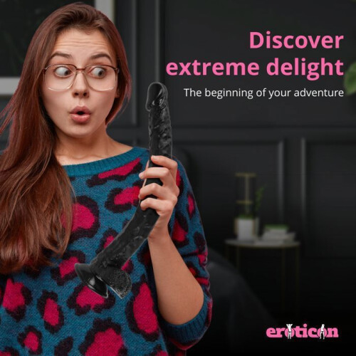 Gode - Eroticon - Mega Realistic - 40 cm - Silicone - Ventouse - Unisexe 1