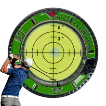 Golf Ball Marker | Double-Sided Green Reader Tool, Portable Golf Training Device for Golf Courses and Basketball Courts, Green Edge + Yellow