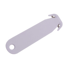 Disc Box Cutter, Double Edge Box Opener Cutter, Automatic Cardboard Cutter for Home and Office, White Color