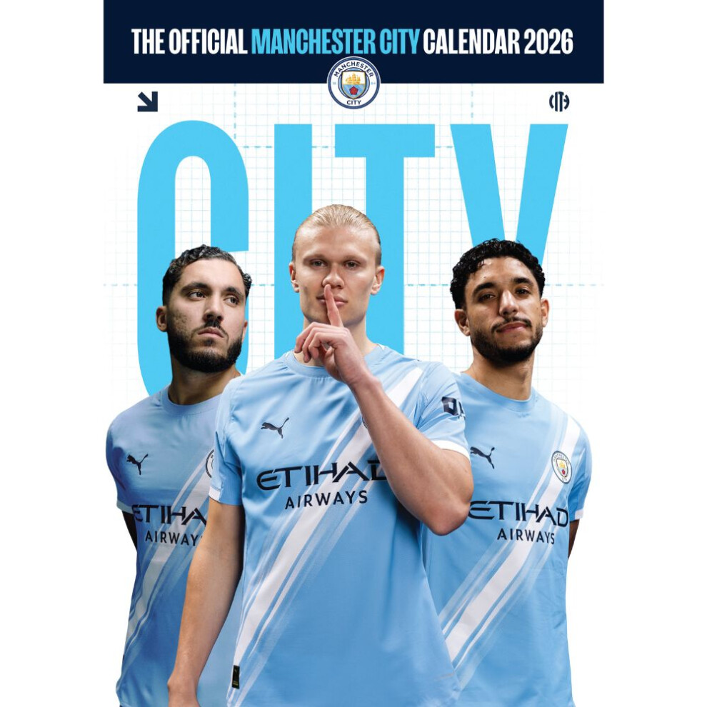 Manchester City Fc 2026 A3 Calendar - Pre-Order