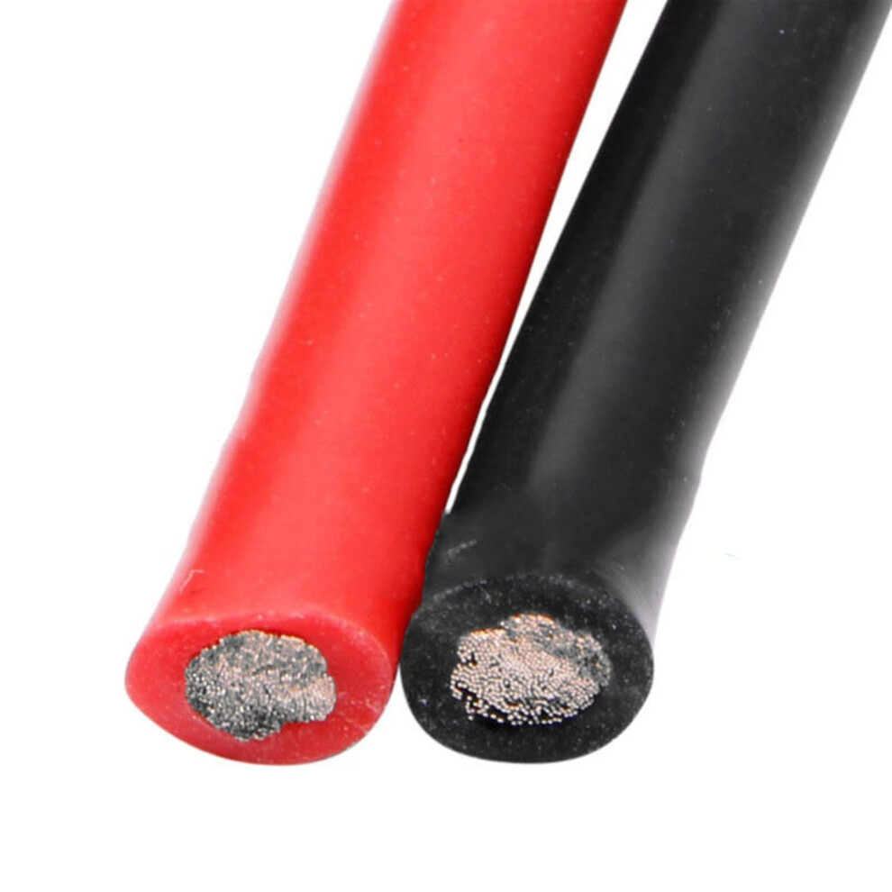 Flexible Electrical Cable 2 Metres Silicone Insulated 10Awg To 16Awg Red And Black Tinned Copper Power Wire Connector 6482260105161
