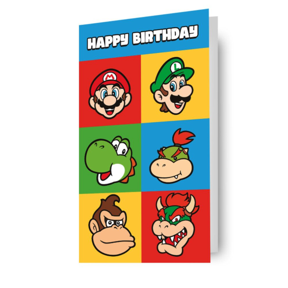 Super Mario Bros Super Mario Birthday Card