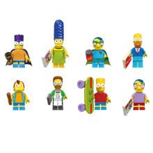 8PCS The Simpsons Minifigure Fit Lego Building Block Kids Toy UK