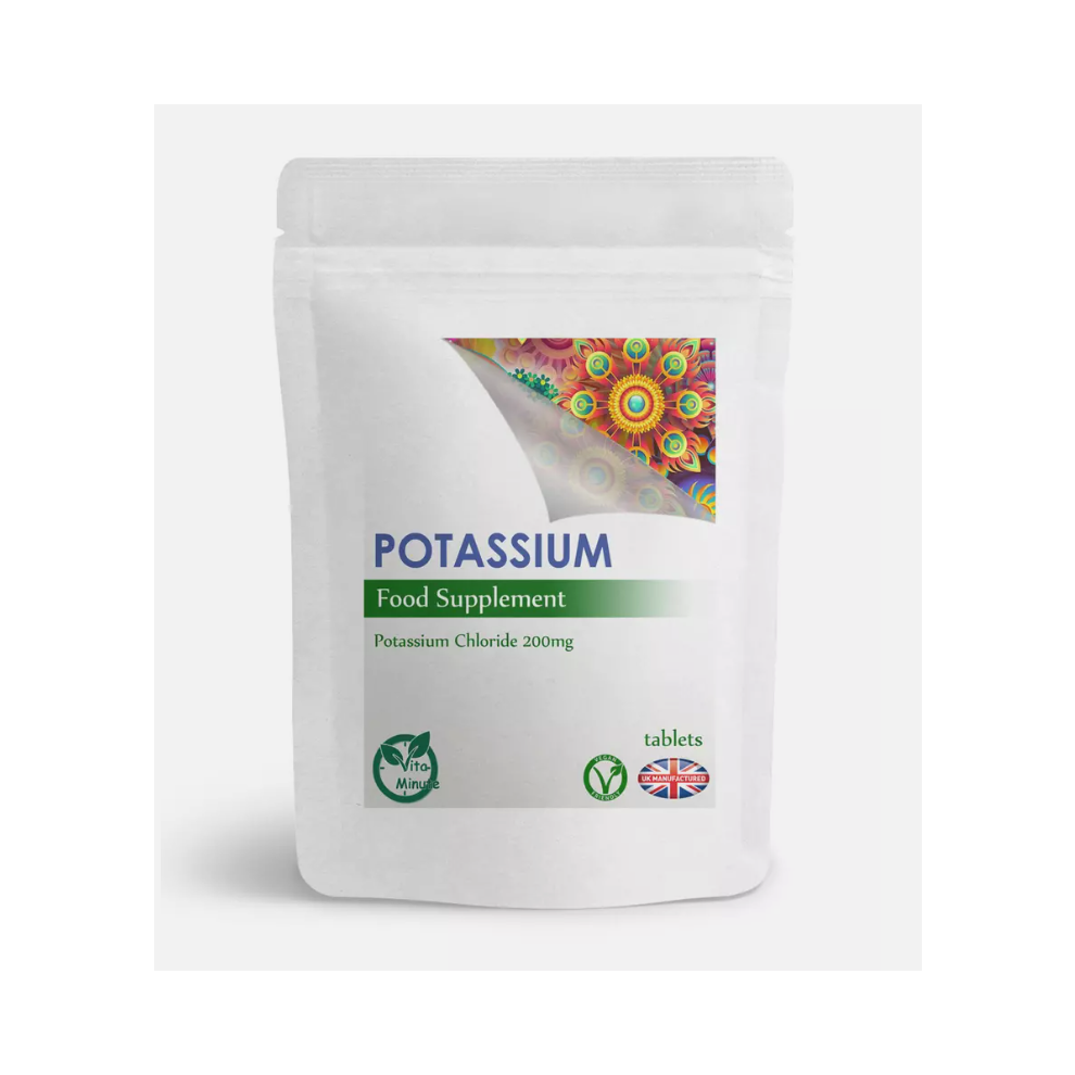 Vitaminute Potassium Chloride Tablets - 200Mg - 120 Tablets - High Strength, Uk