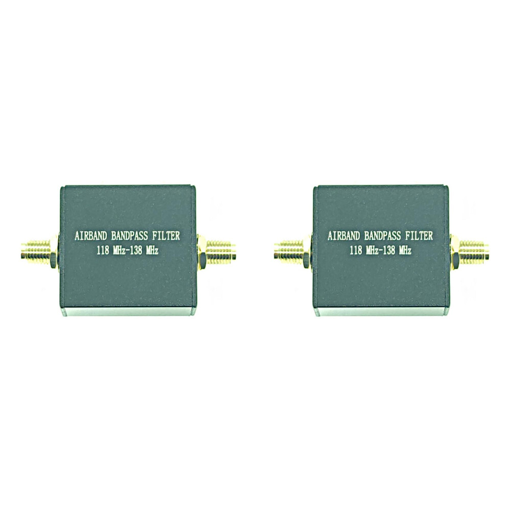 118 Mhz-138 Mhz Airband Bandpass Filter Bpf For Rx, Dual Pack, High Performance, Compatible With Aviation Equipment 6482260105451