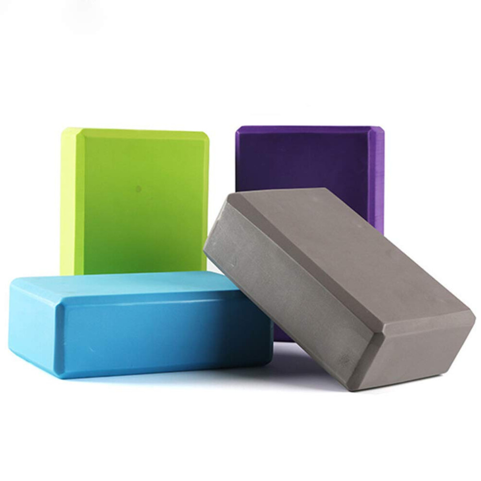 High Density EVA Foam Yoga Blocks - Set of 2 for Pilates, Fitness, Workout and Gym Exercises, Non-Slip, Lightweight