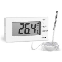 geeignet für digitales Ofenthermometer mit Sonde -58F bis 572F, Hoch-/Tieftemperaturalarm, LCD-Anzei