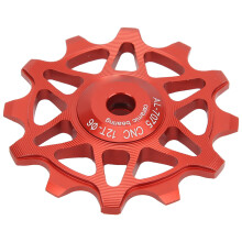 12T Aluminiumlegierung Versiegeltes Lager Hinterrad mit Jockey Wheel für Mountainbike Rot